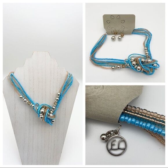 New Erica Lyons Necklace and Earring Set - Picture 1 of 12